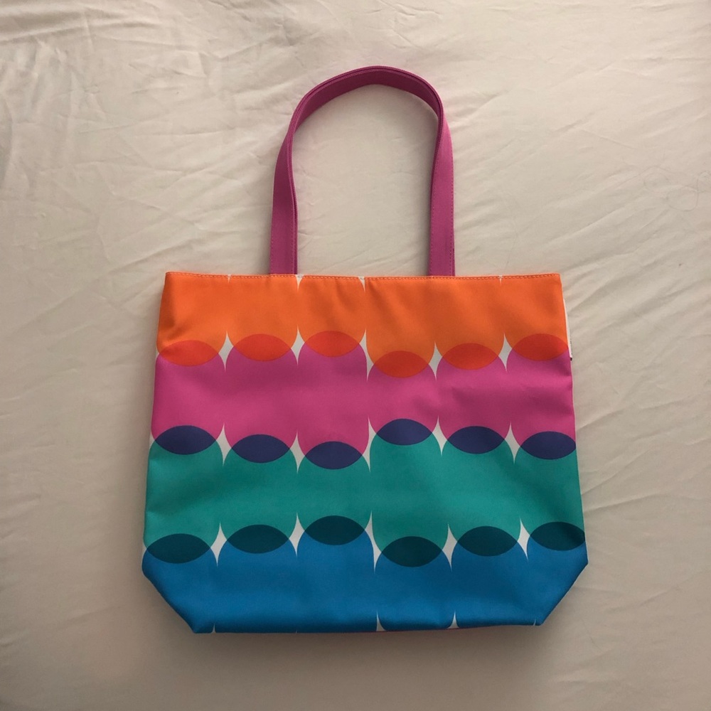 NWOT colorful Clinique beach tote